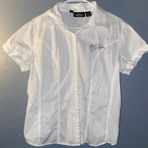 EUC BUTTON UP  corset style back HD TOP!